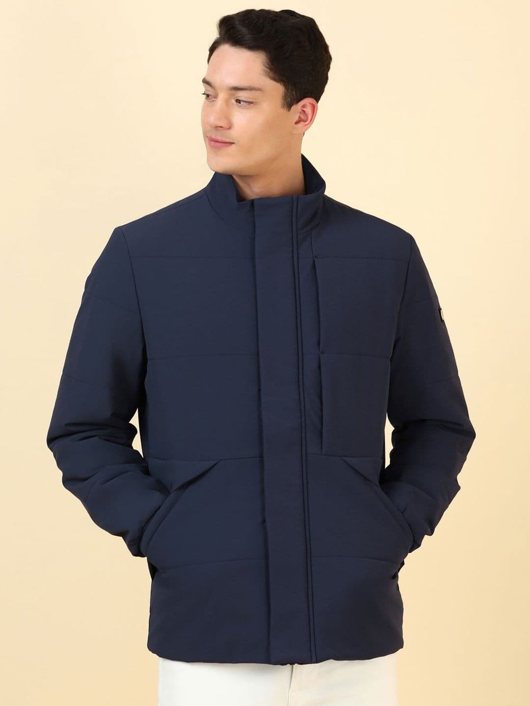 Allen Solly Mock Collar Open Front Jacket - view 1