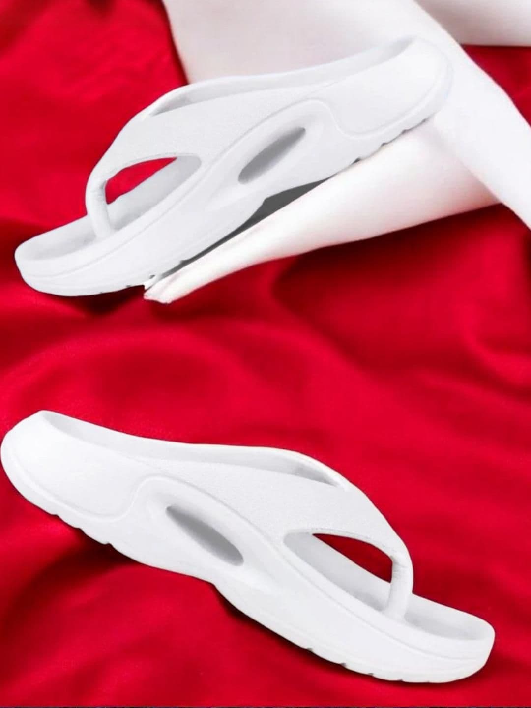 KAPYANSH Men White Flip Flops - view 1