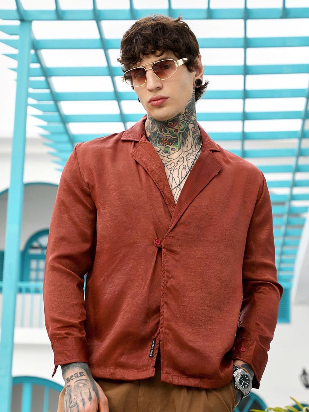 CAHOOT Comfort Spread Collar Long Sleeves Regular Fit Shirt - view 1