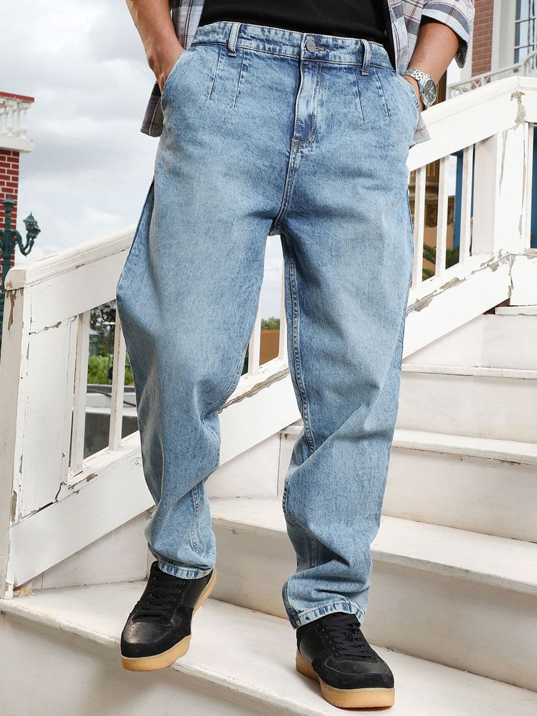 CAHOOT Men Comfort Regular Fit Mid-Rise Light Fade Stretchable Jeans - view 1