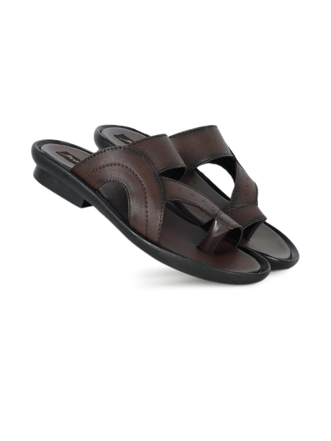 Browalk Men Brown Synthetic Flip Flops - view 1