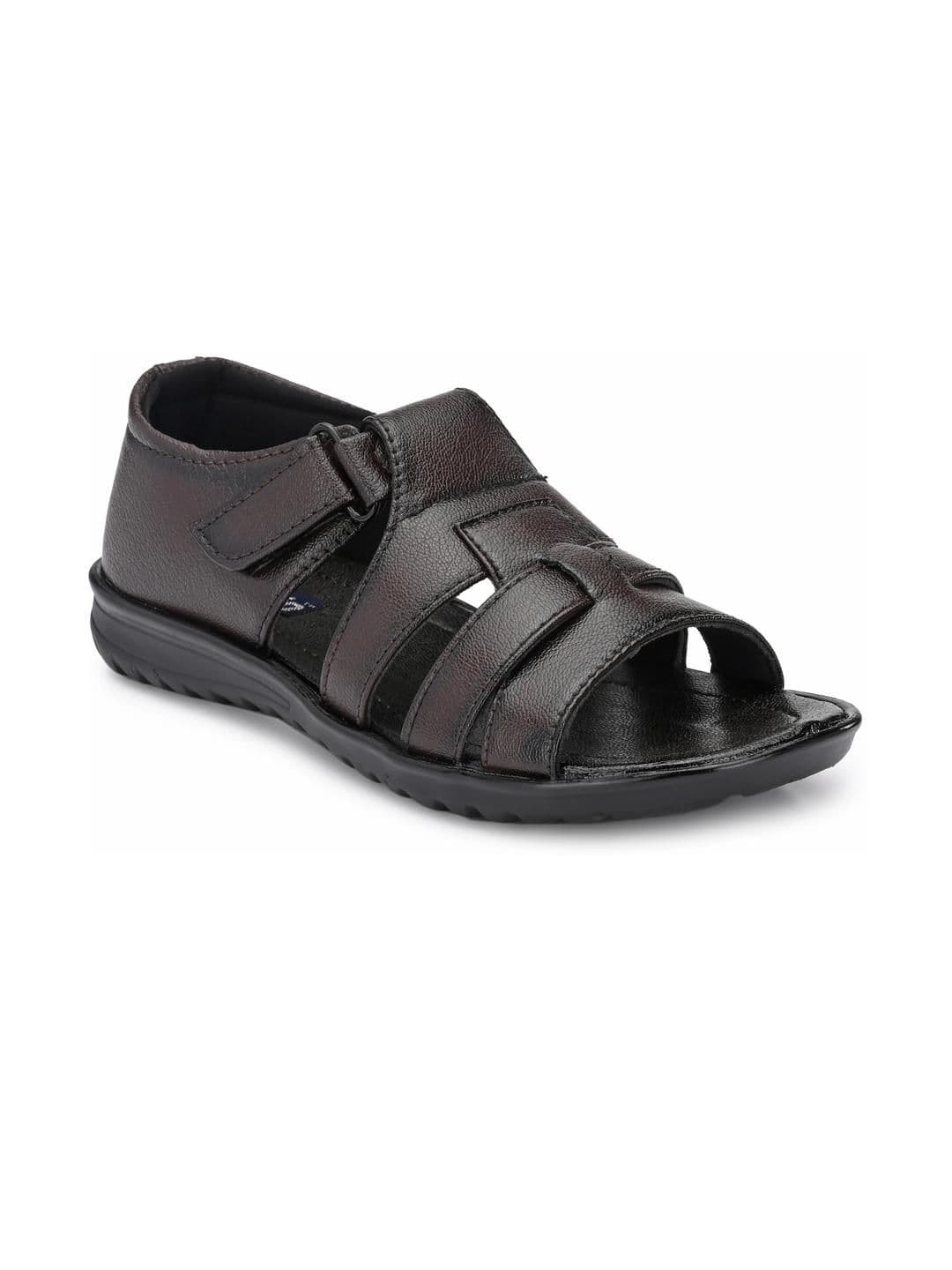 Browalk Men Brown Synthetic Leather Sandals - view 1