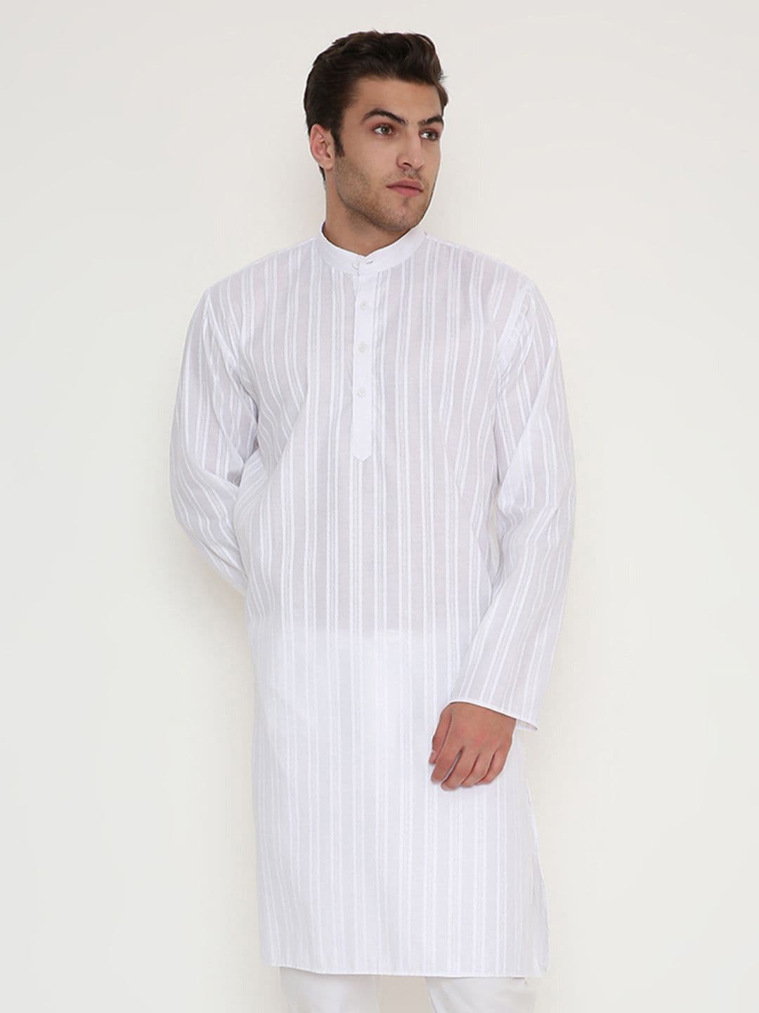 Maharaja Men Woven Design Festive Straight Kurta - view 1