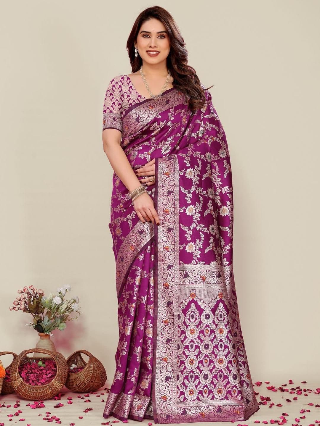 Moda Rapido Woven Design Zari Saree - view 1