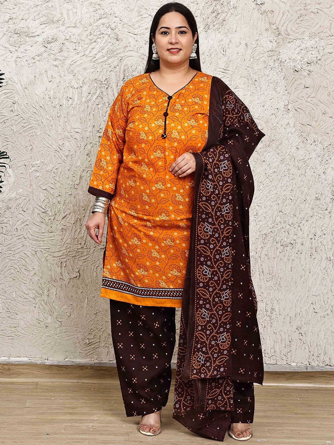 KALINI Women Floral Printed Regular Kurta with Salwar & Dupatta - view 1