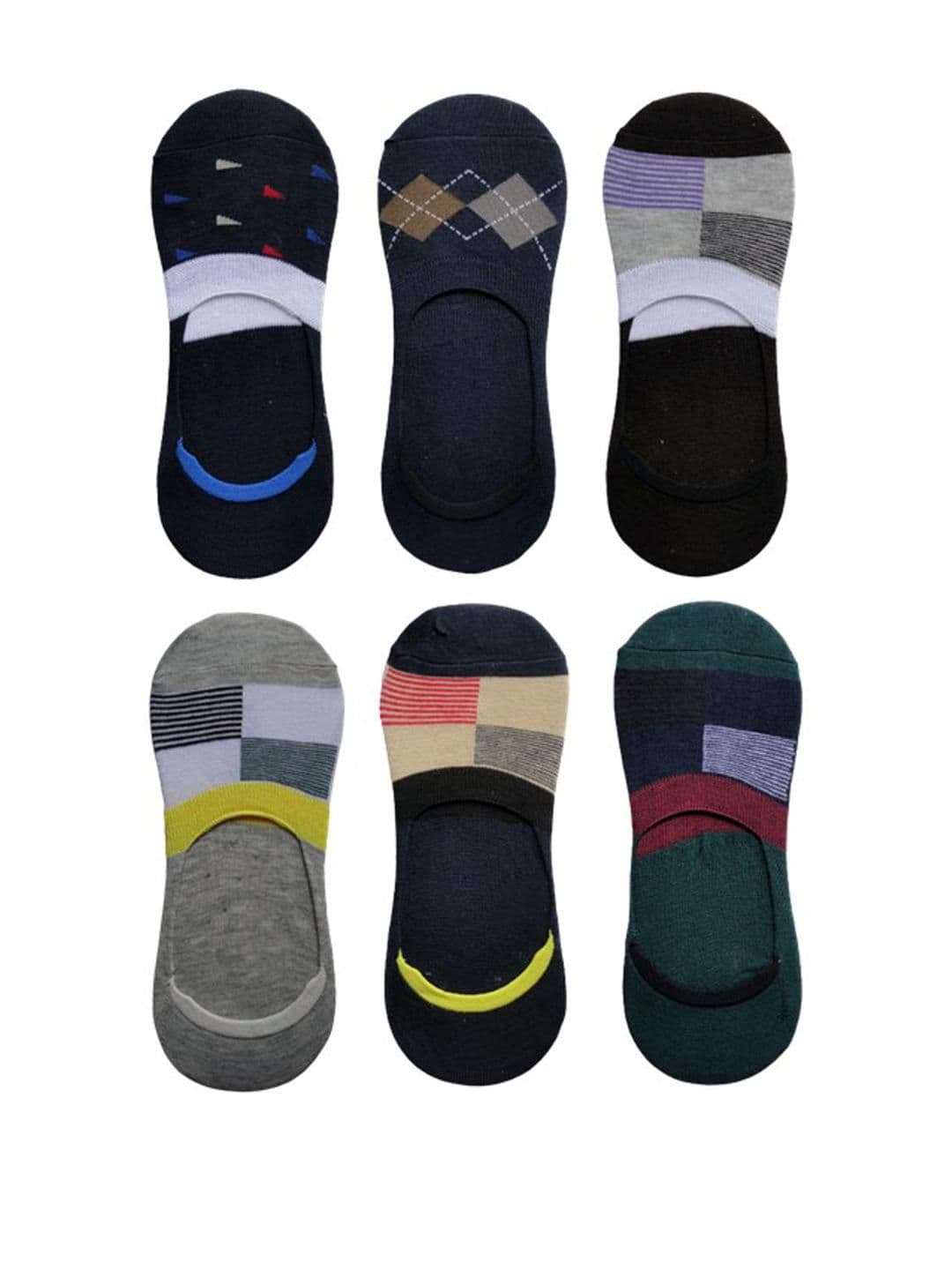 VOICI Set of 6 Loafer No-Show Invisible Socks - view 1