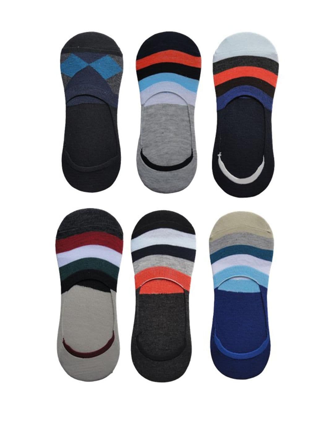 VOICI Unisex Pack of 6 No-Show Socks - view 1