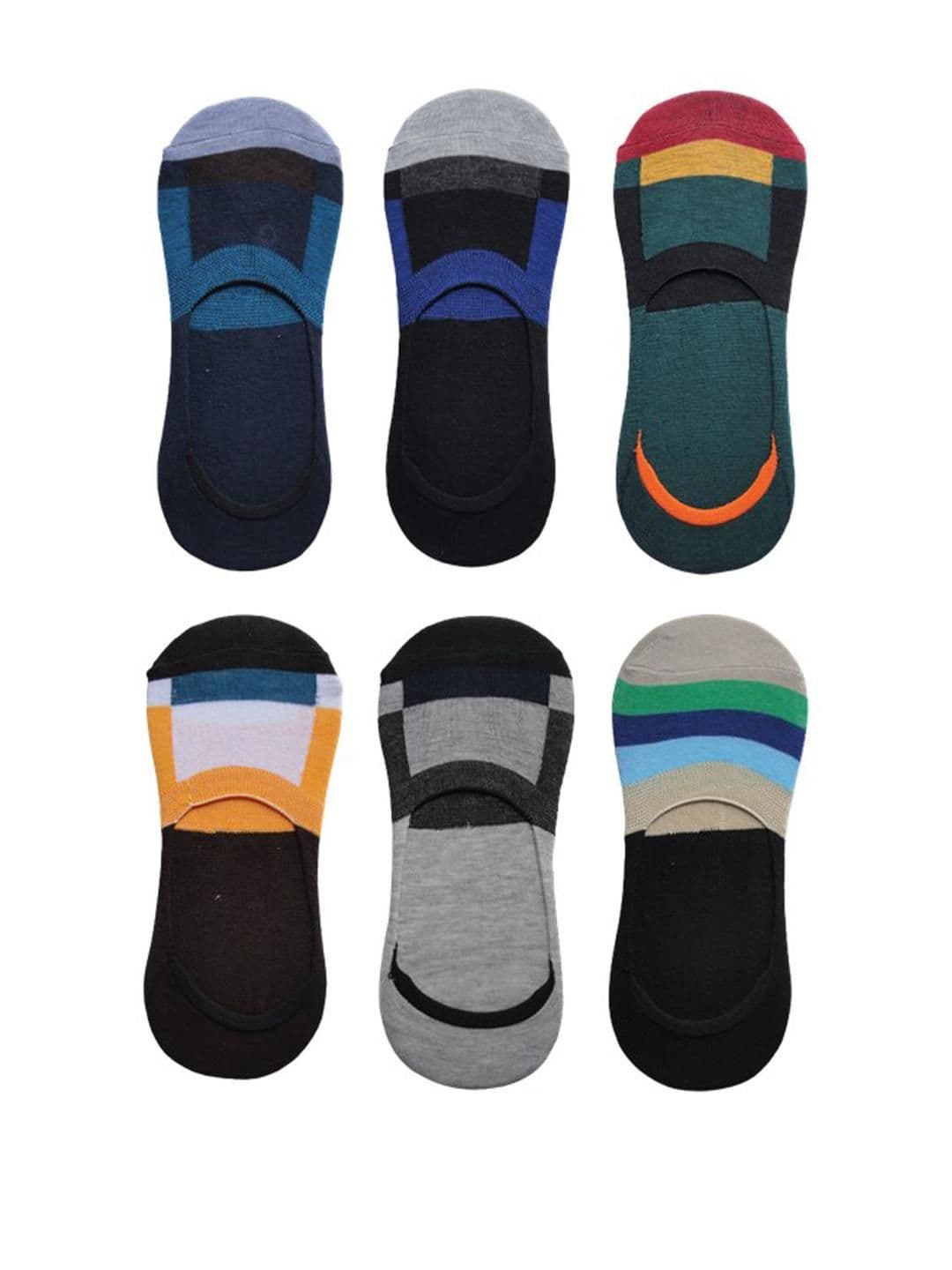 VOICI Pack of 6 Unisex No-Show Loafer Socks - view 1