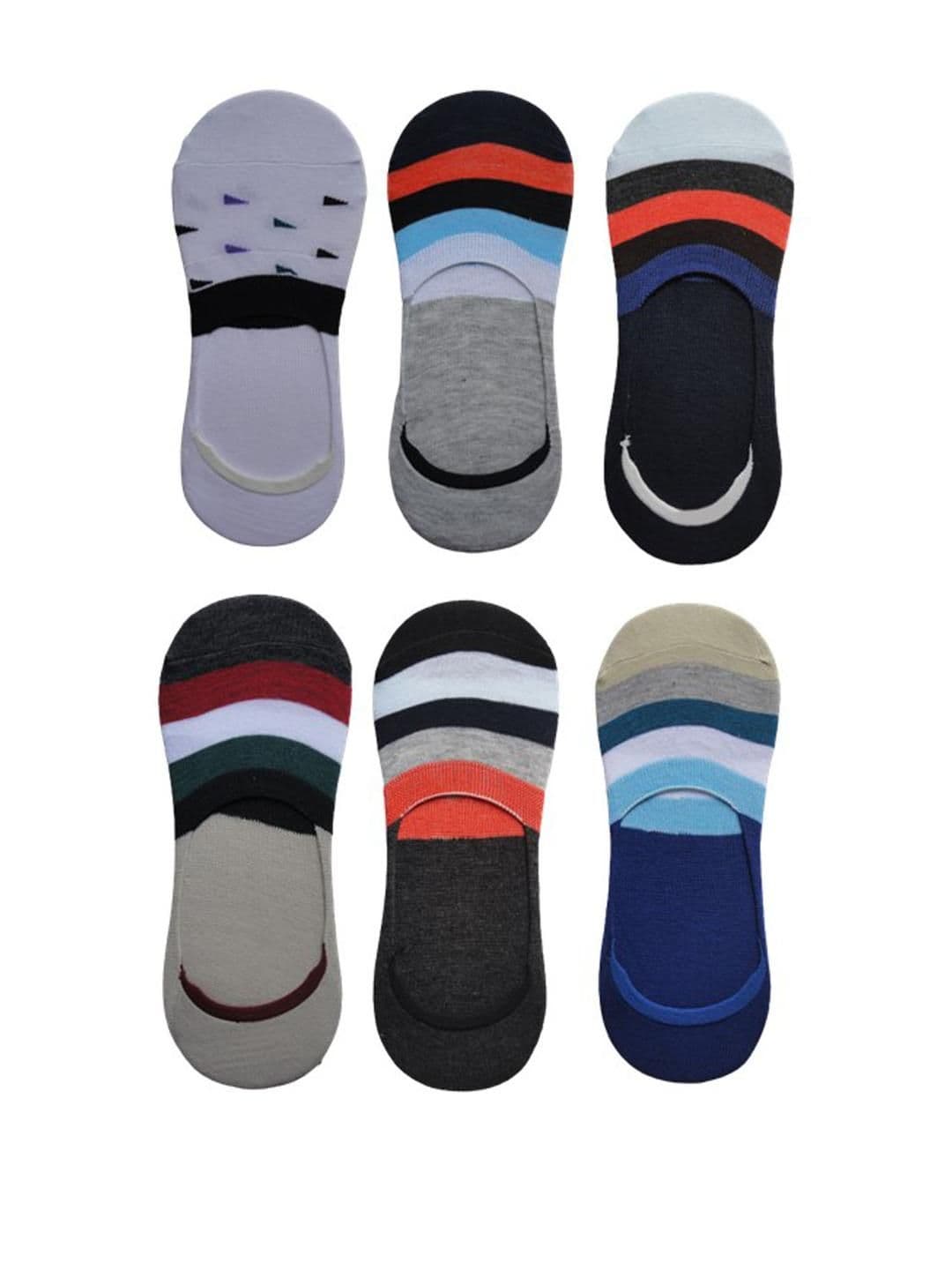 VOICI Set of 6 Loafer No-Show Invisible Socks - view 1