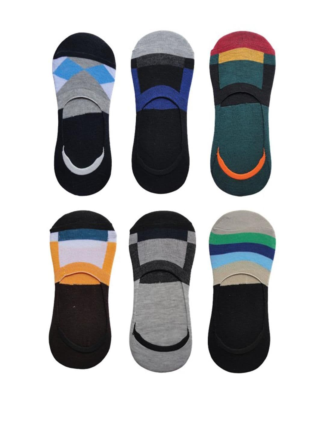 VOICI Pack Of 6 Unisex No-Show Loafer Socks - view 1