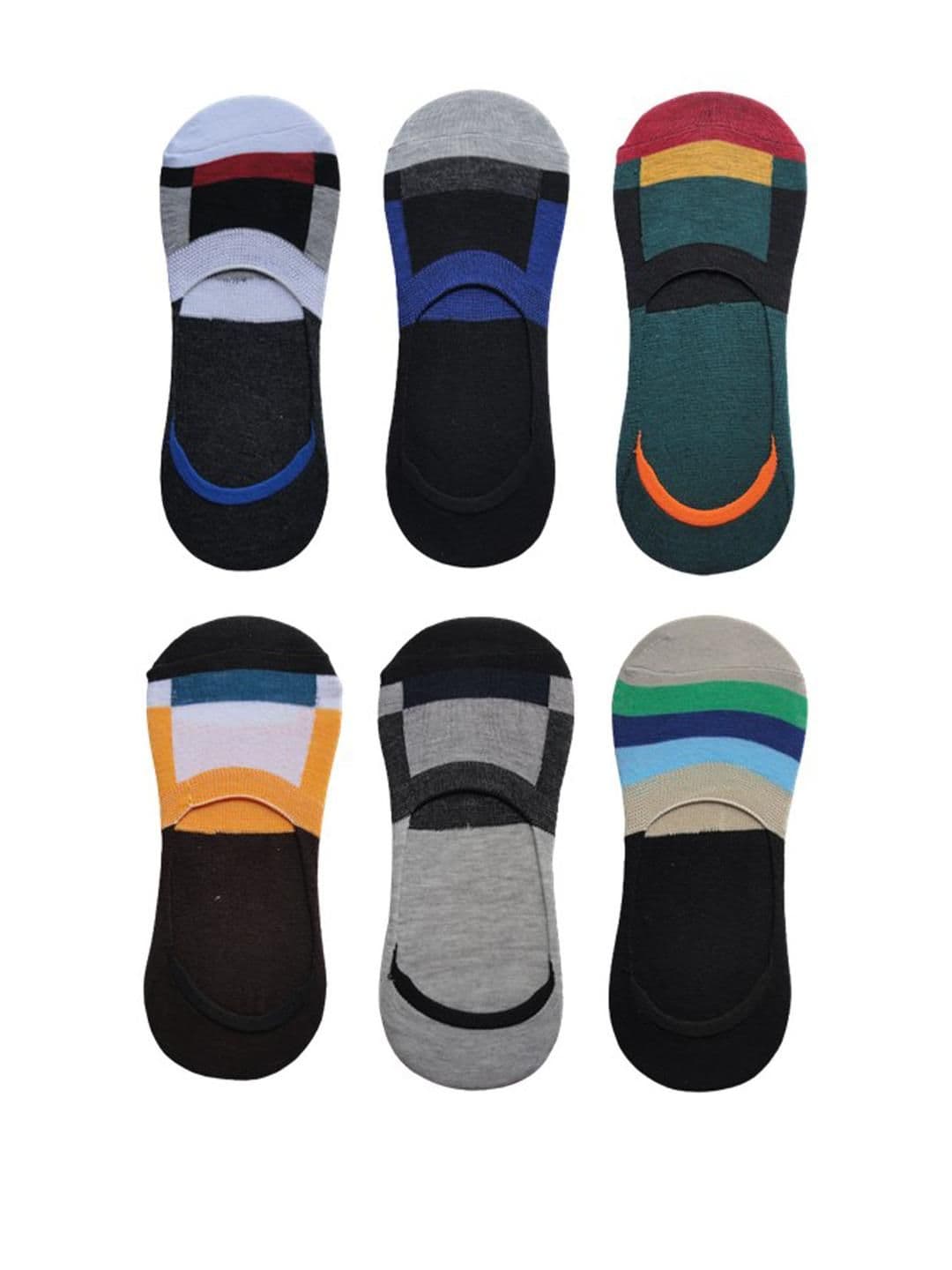 VOICI Unisex Pack Of 6 Loafer Socks - view 1