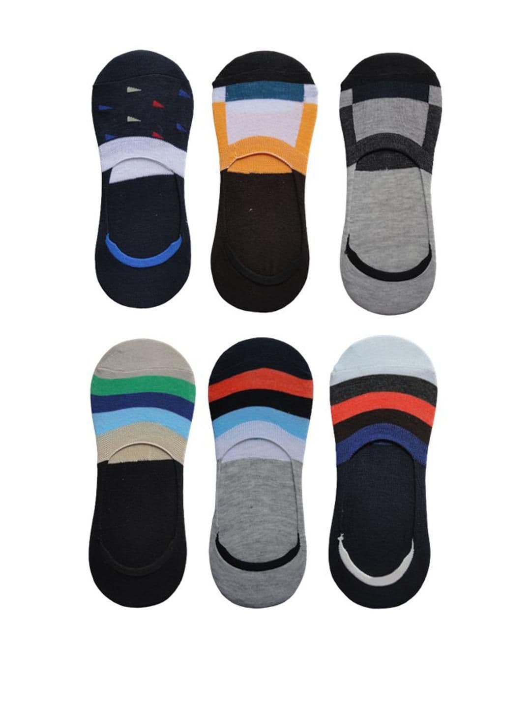VOICI Set of 6 Loafer No-Show Invisible Socks - view 1