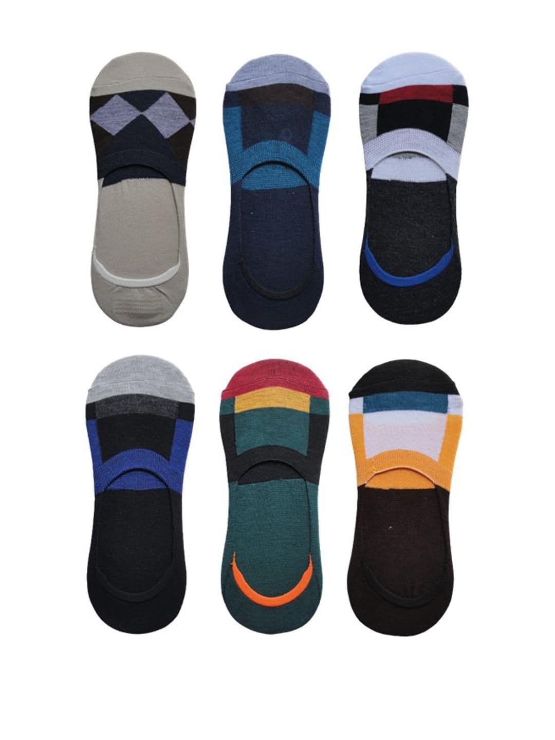 VOICI Unisex Pack Of 6 Invisible Loafer Socks - view 1