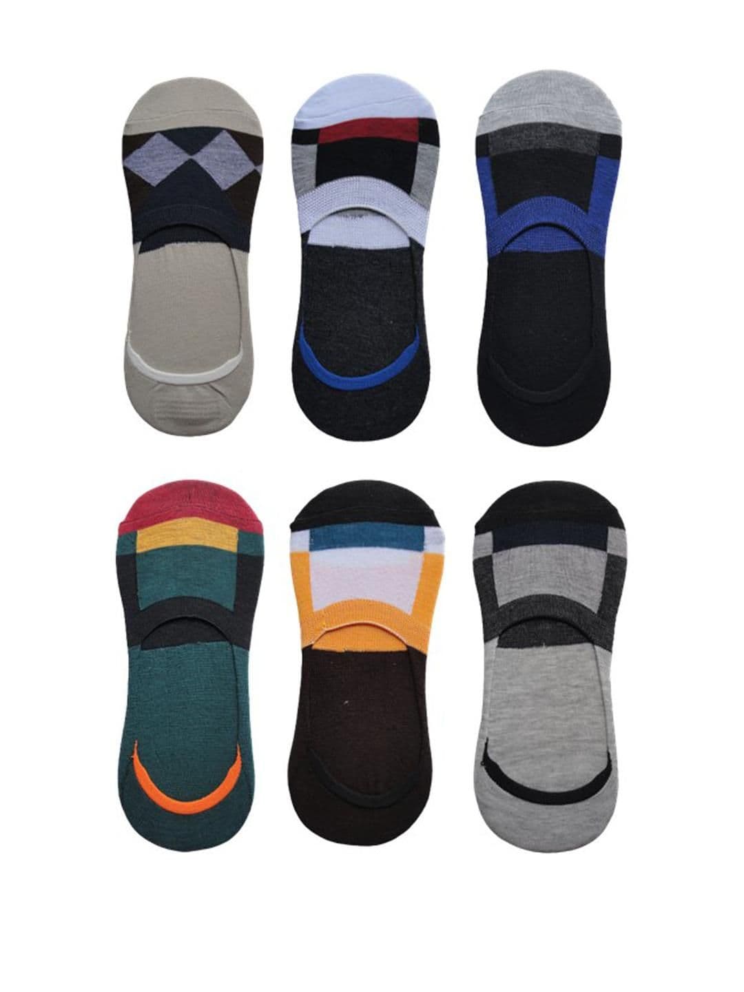 VOICI Pack of 6 Loafer No-Show Invisible Socks - view 1