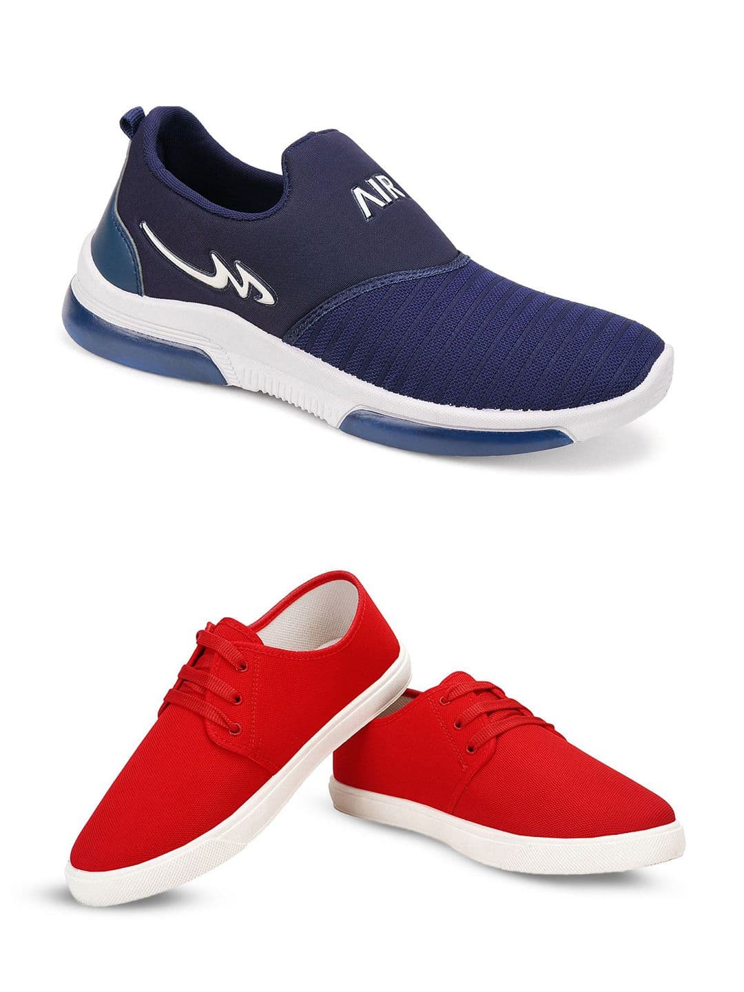 Spotwalk Men Pack of 2 Slip-On Round Toe Running Shoes - view 1