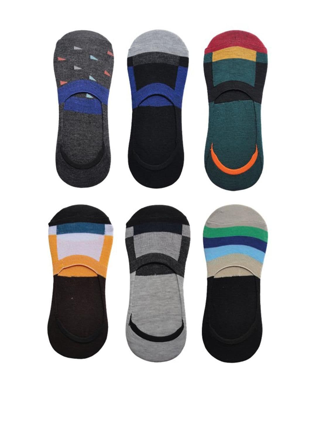 VOICI Unisex Pack Of 6 Invisible Loafer Socks - view 1
