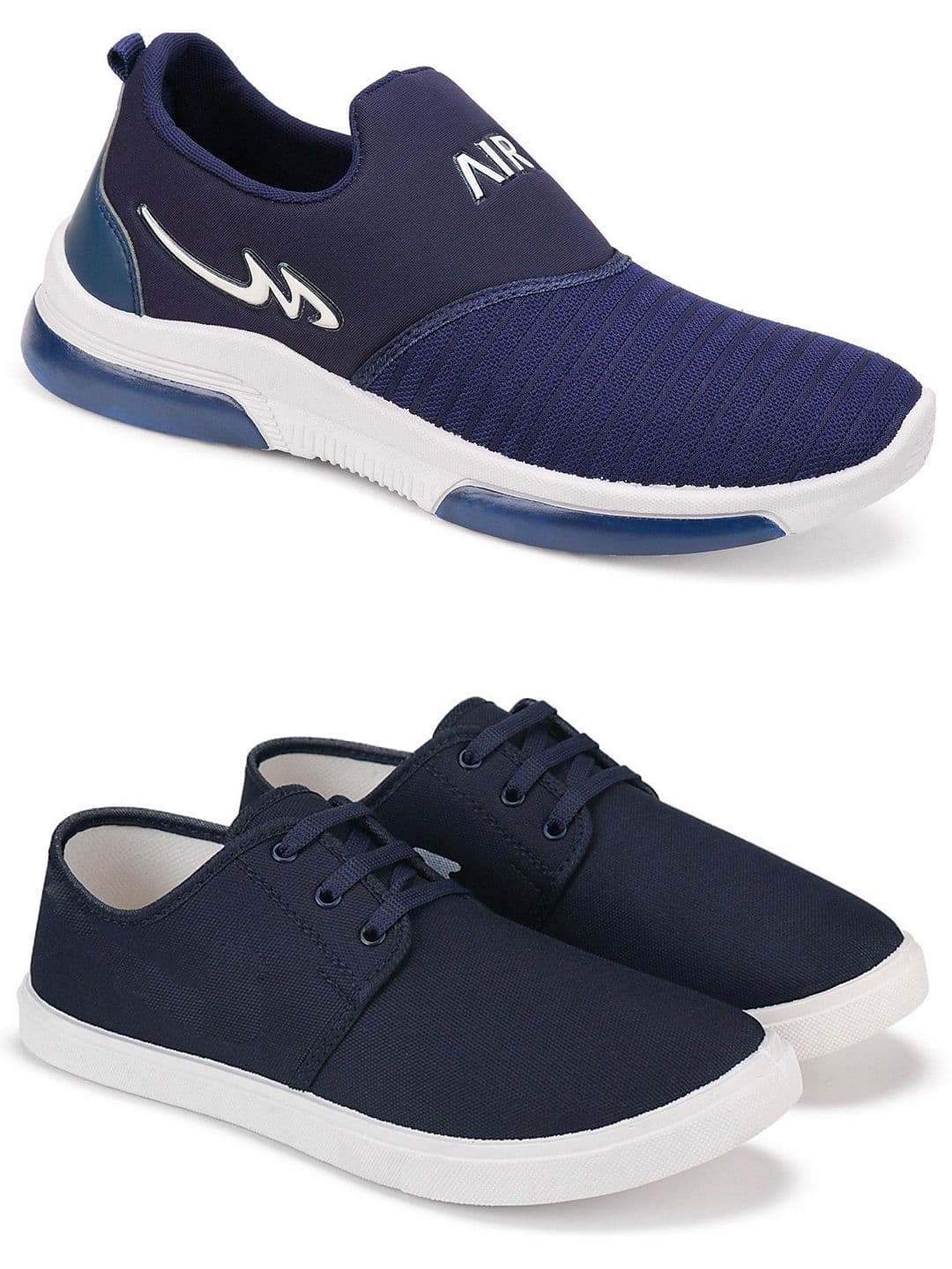Spotwalk Men Set of 2 Pair Mesh Marking Running Shoes - view 1