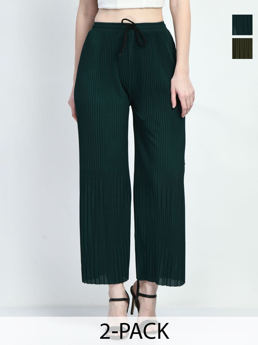 Brainbees Women pack of 2 Ethnic Palazzos - view 1