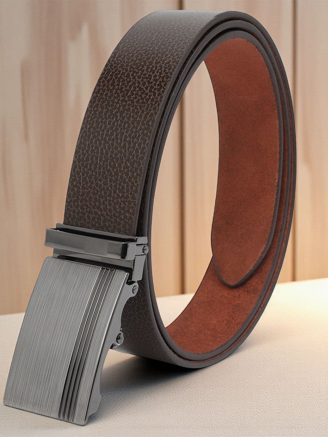The Roadster Lifestyle Co Men Textured Genuine Leather Formal Belt - view 1