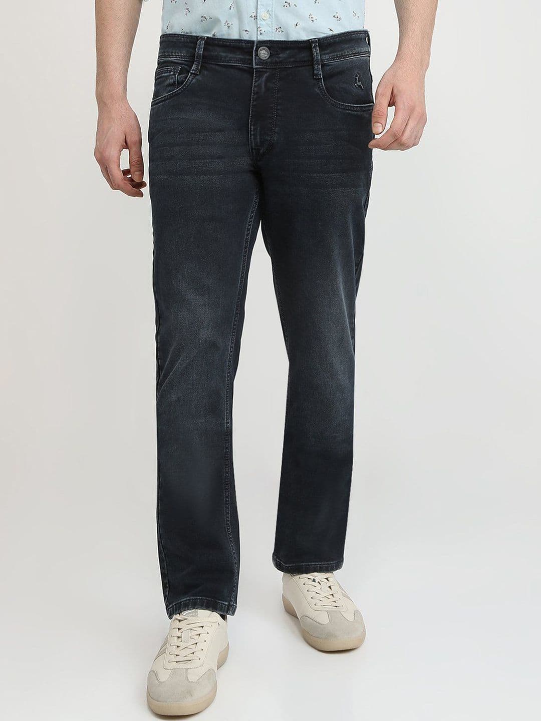 Parx Men Tapered Fit Low-Rise Light Fade Jeans - view 1