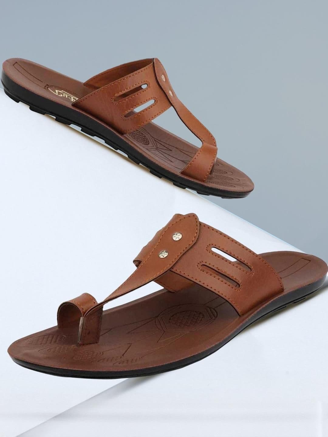 PU-PINE Men Leather Comfort Sandals - view 1