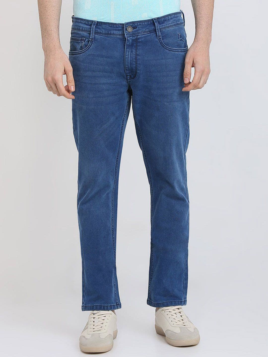 Parx Men Tapered Fit Low-Rise Low Distress Non Stretchable Jeans - view 1