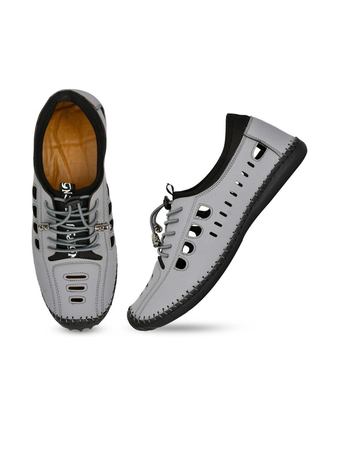 Kerzl Men Grey Synthetic Leather Shoe - view 1