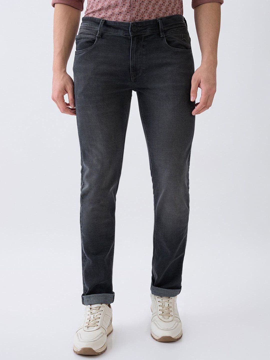 Parx Men Tapered Fit Low-Rise Light Fade Jeans - view 1