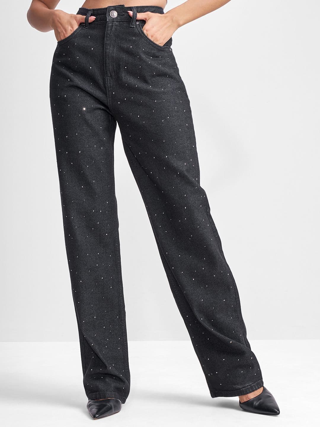 Tokyo Talkies Women Printed Mid-Rise Dad Fit Jeans - view 1