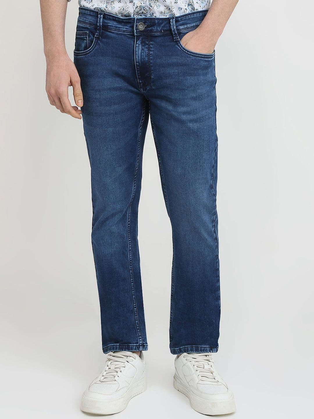 Parx Men Tapered Fit Mid-Rise Clean Look Light Fade Non Stretchable Jeans - view 1