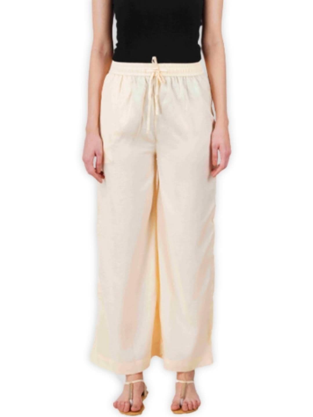 Happy Bunny Women Solid Wide Leg Palazzos - view 1