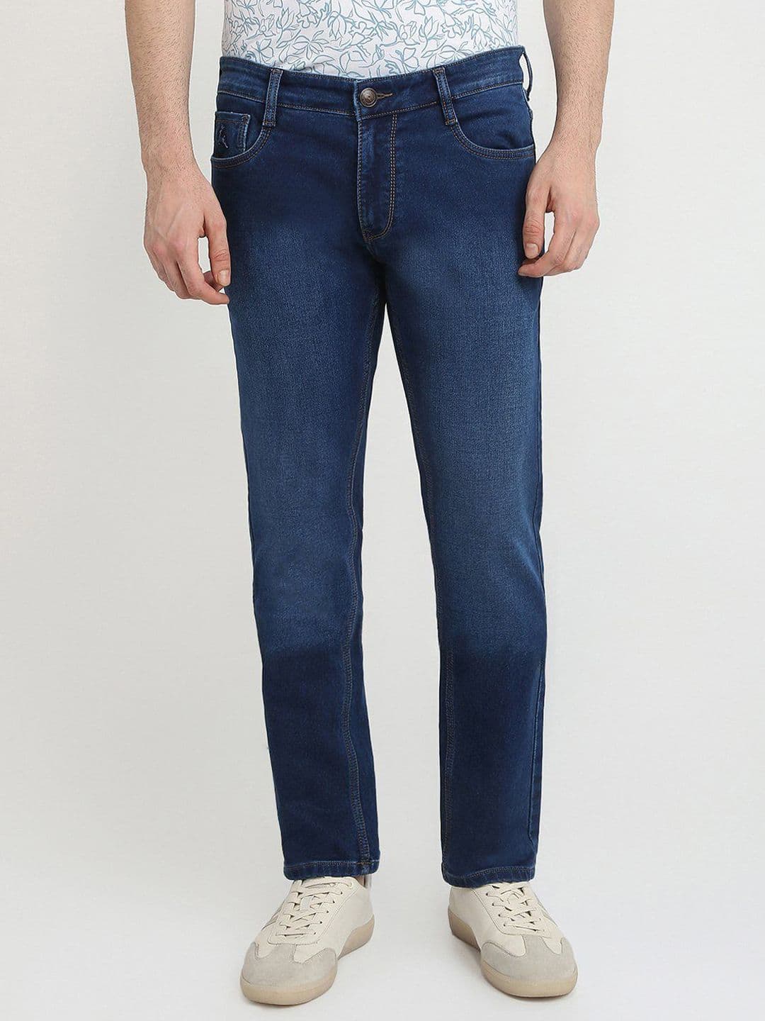 Parx Men Tapered Fit Low-Rise Light Fade Jeans - view 1