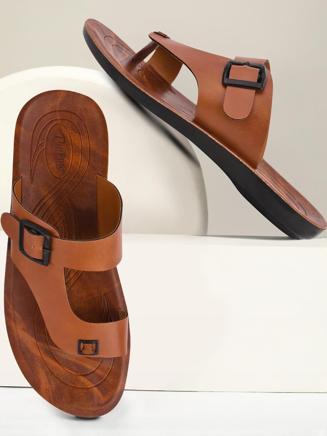 PU-PINE Men Thong Flip-Flops - view 1