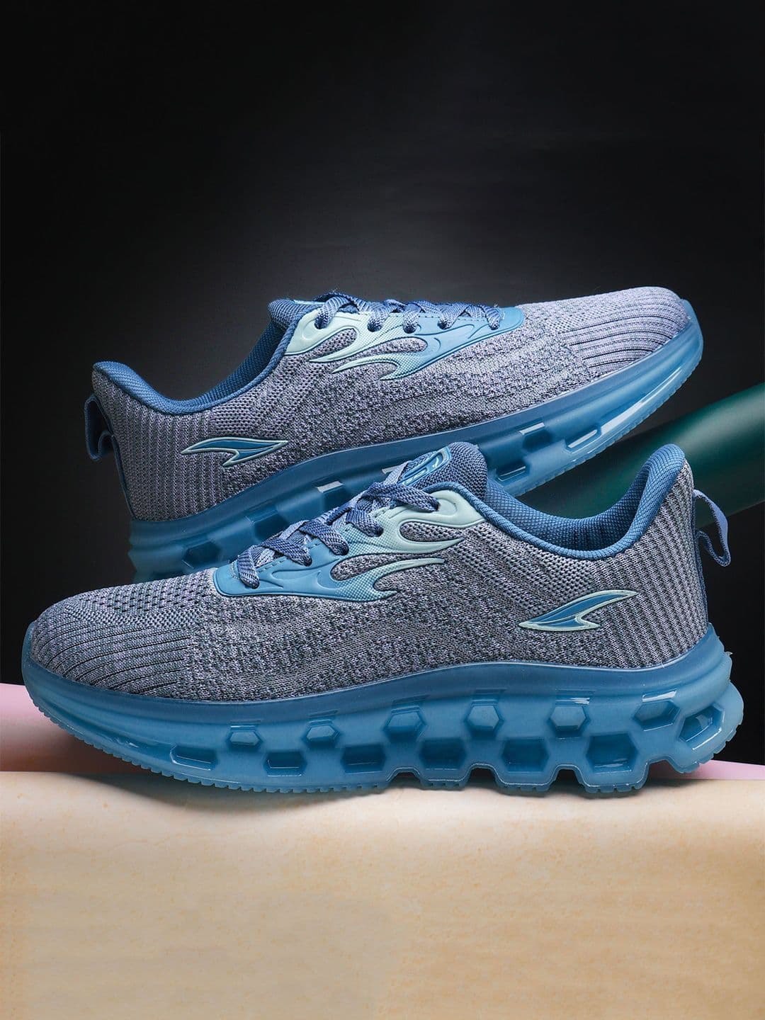 ASIAN Powerplay-29 Men Textured Round Toe Lace Ups Lightweight Running Shoes - view 1