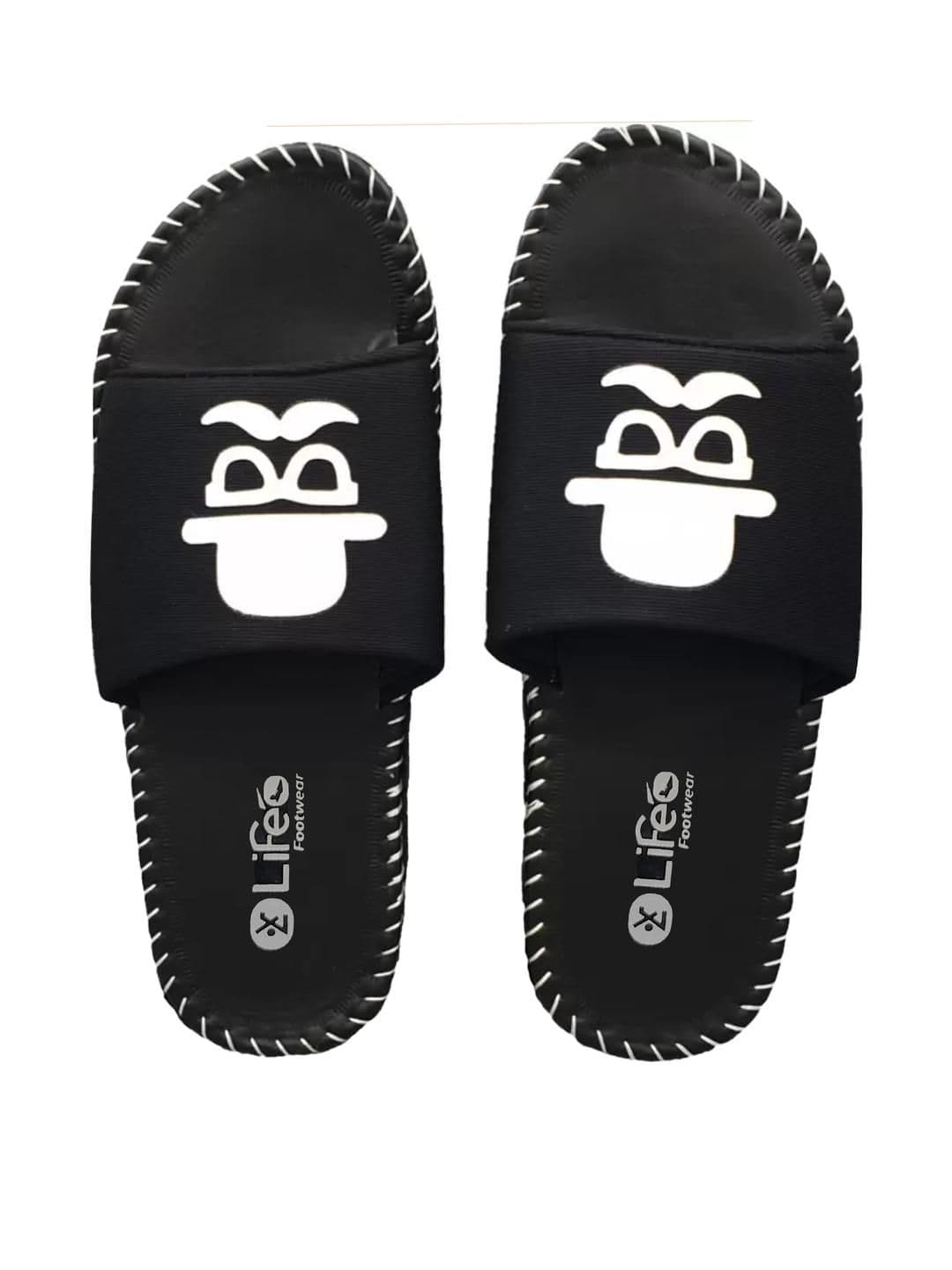 LIFA TRADERS Men Synthetic Black Comfort Sandals - view 1