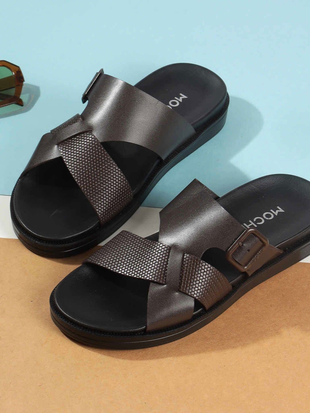 Mochi Men Slip-On Leather Comfort Sandals - view 1