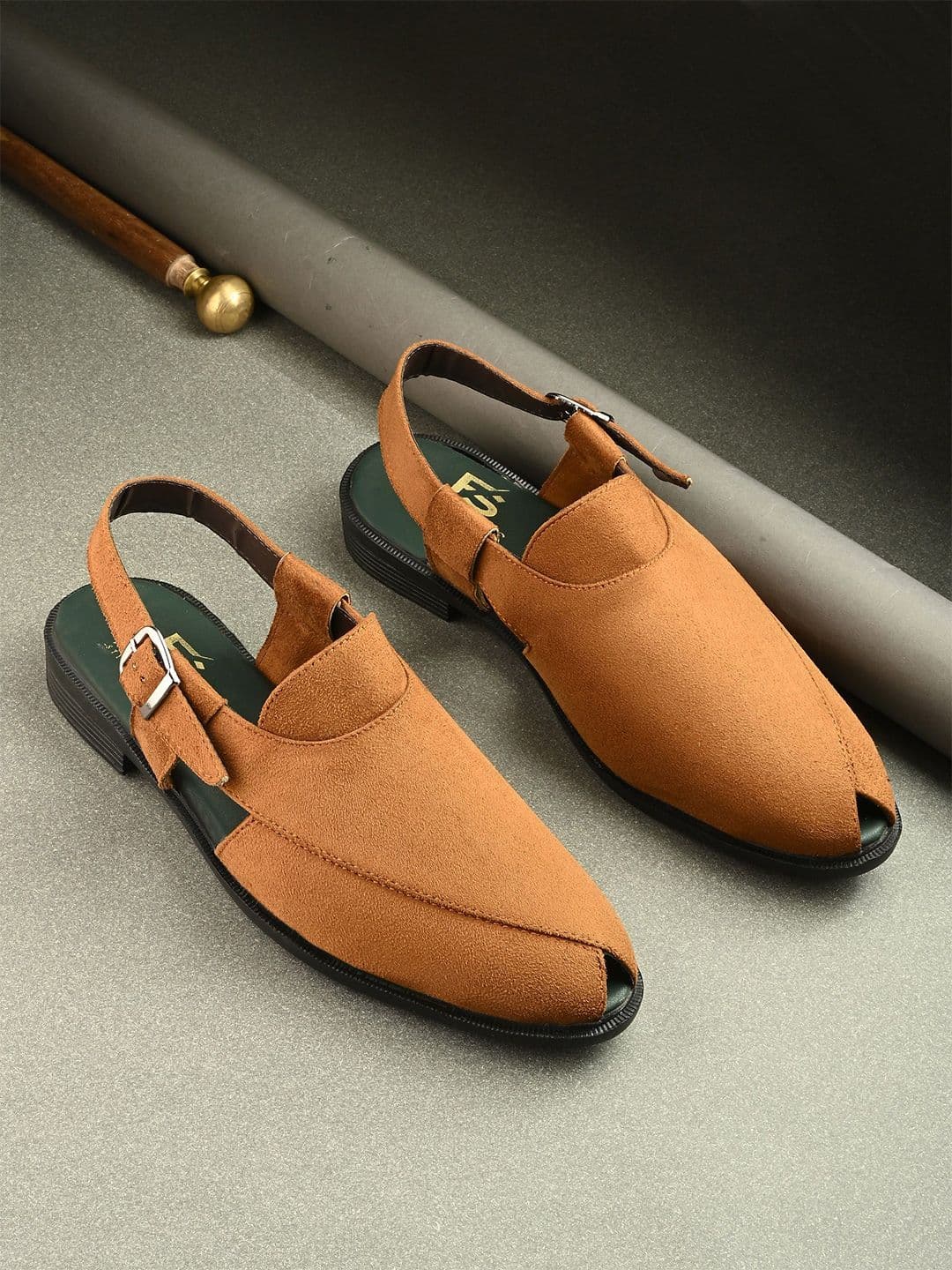 FAV SHOES Men Premium Velvet Peshawari Shoe-Style Sandals - view 1