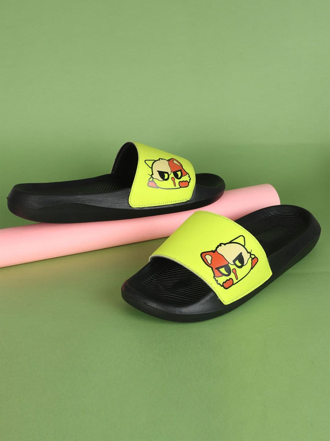 PERY PAO Men Printed Sliders Flip Flops - view 1