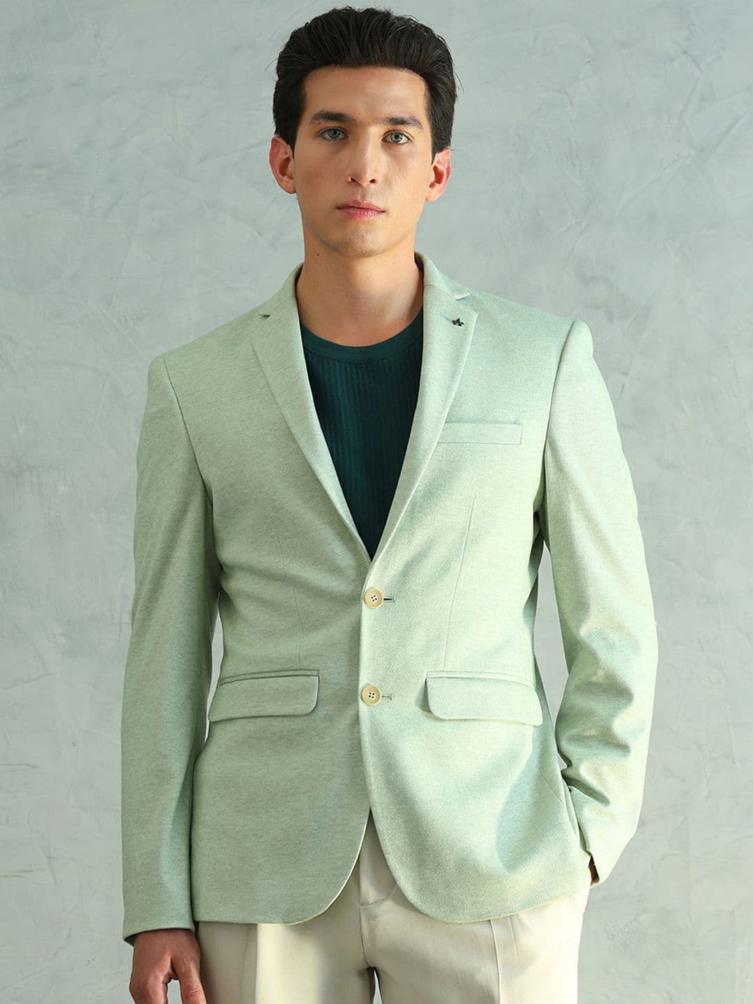 Arrow Men Slim Fit Smart Knit Blazer - view 1
