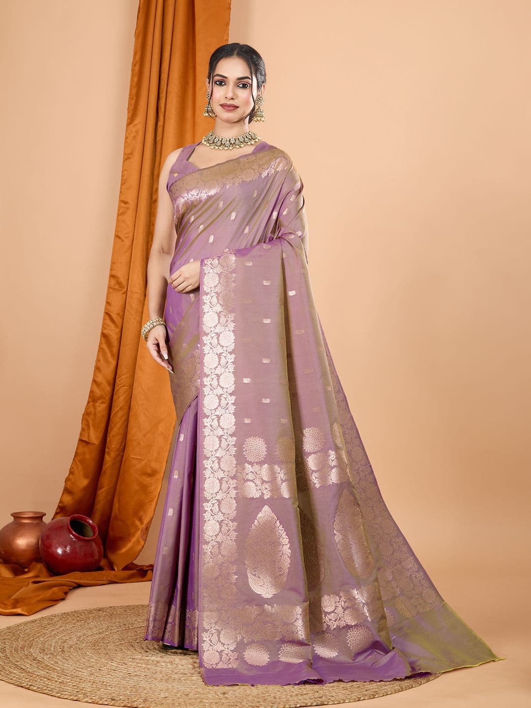KALINI Woven Design Zari Banarasi Saree - view 1