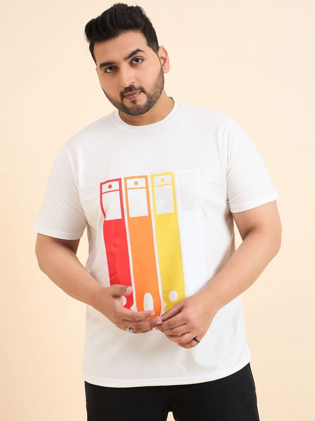 Sztori Men Graphic Printed Round Neck T-shirt - view 1