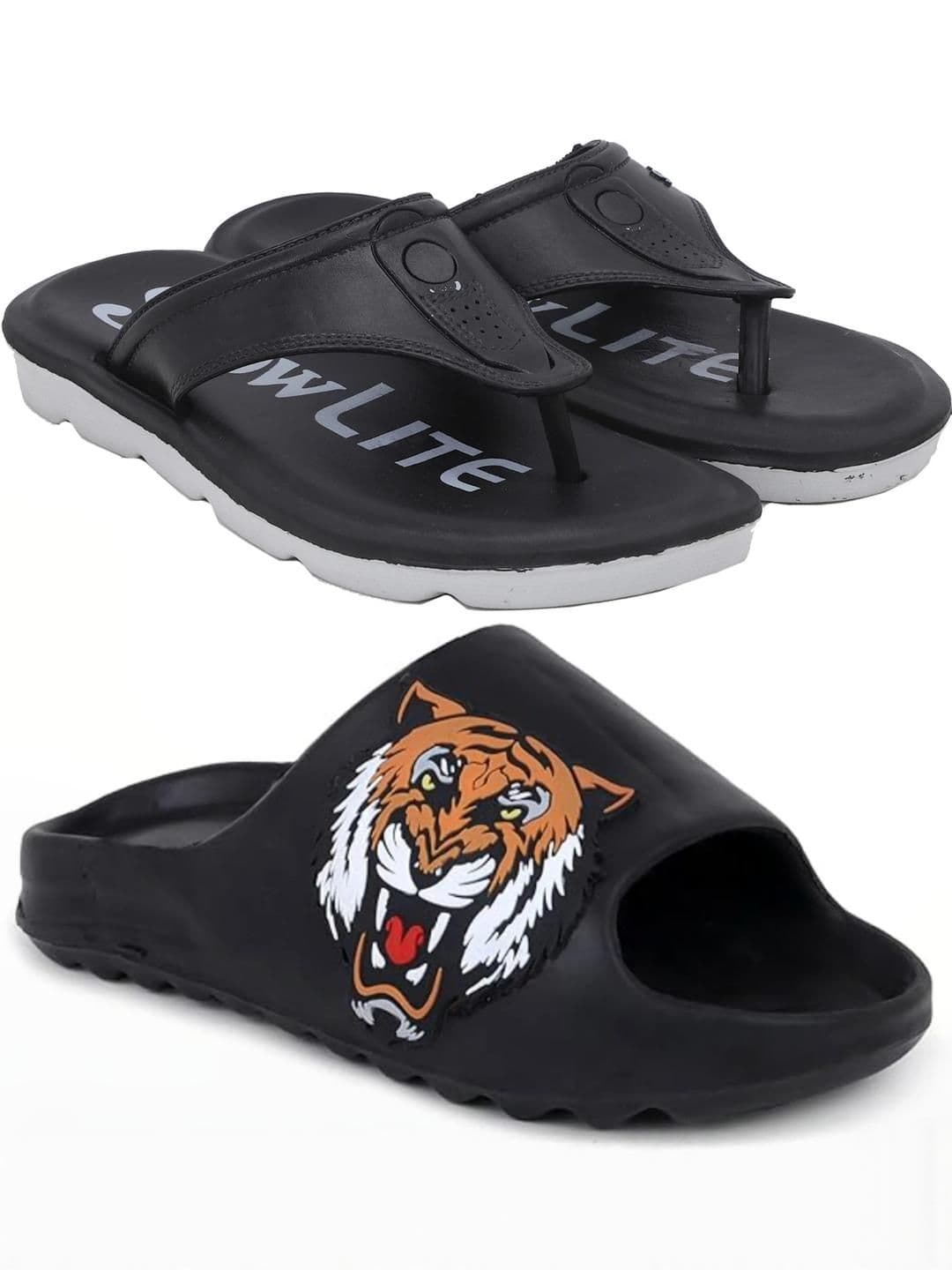 Pampy Angel Men Black Flip Flops - view 1