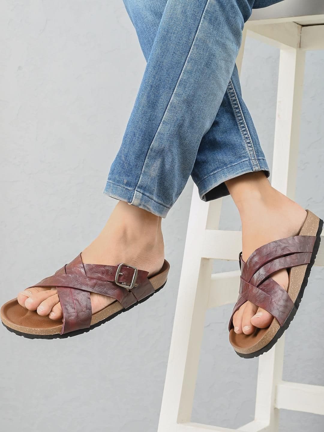 Appelon Men Maroon Sandals - view 1