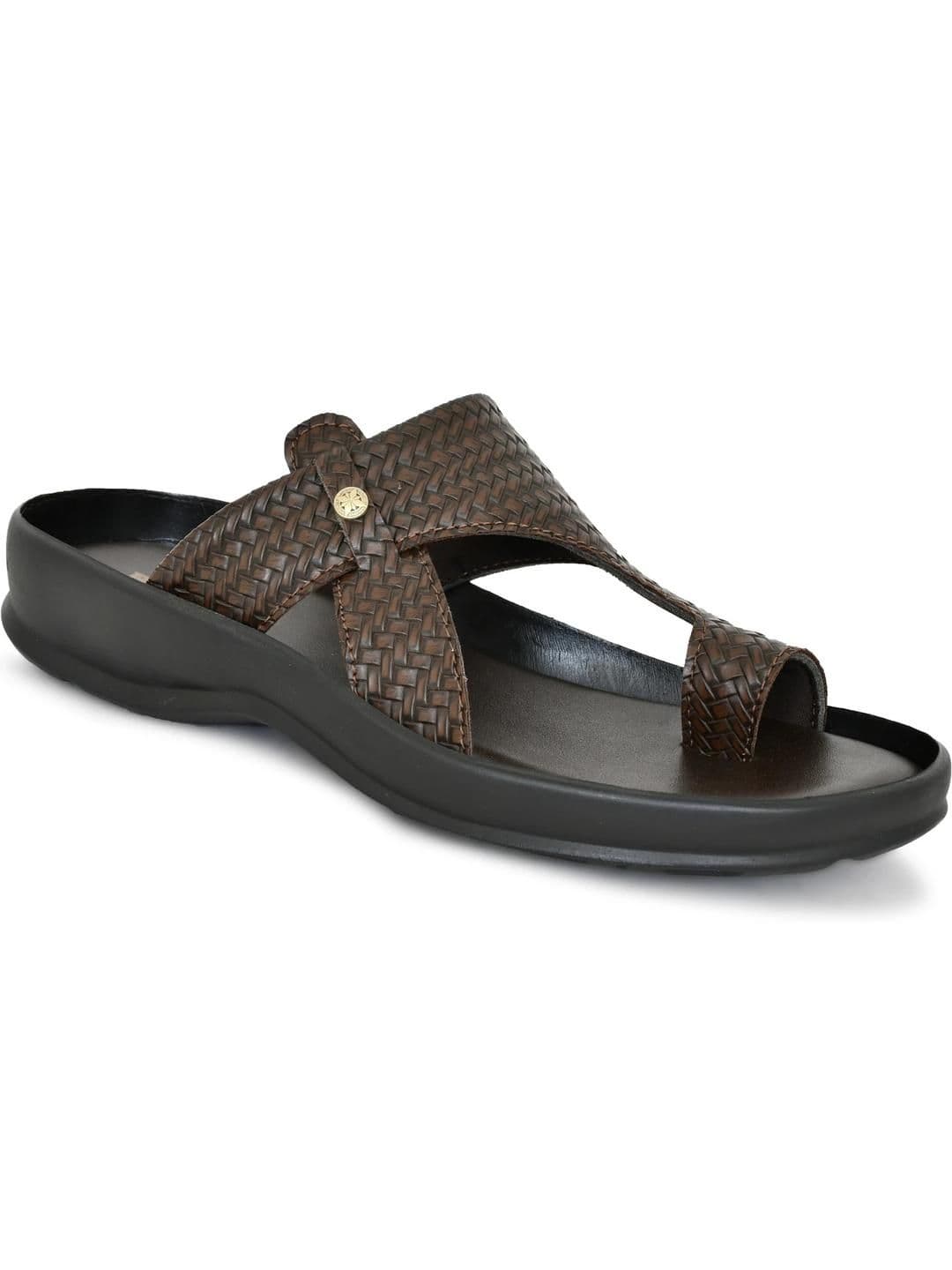 Bizazo Men Black Flip Flops - view 1