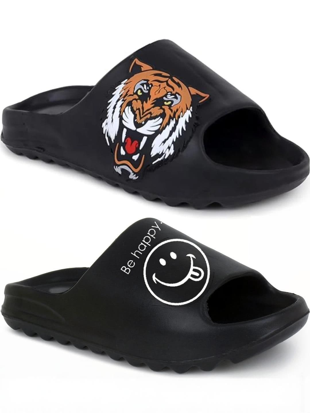 Pampy Angel Men Black Flip Flops - view 1