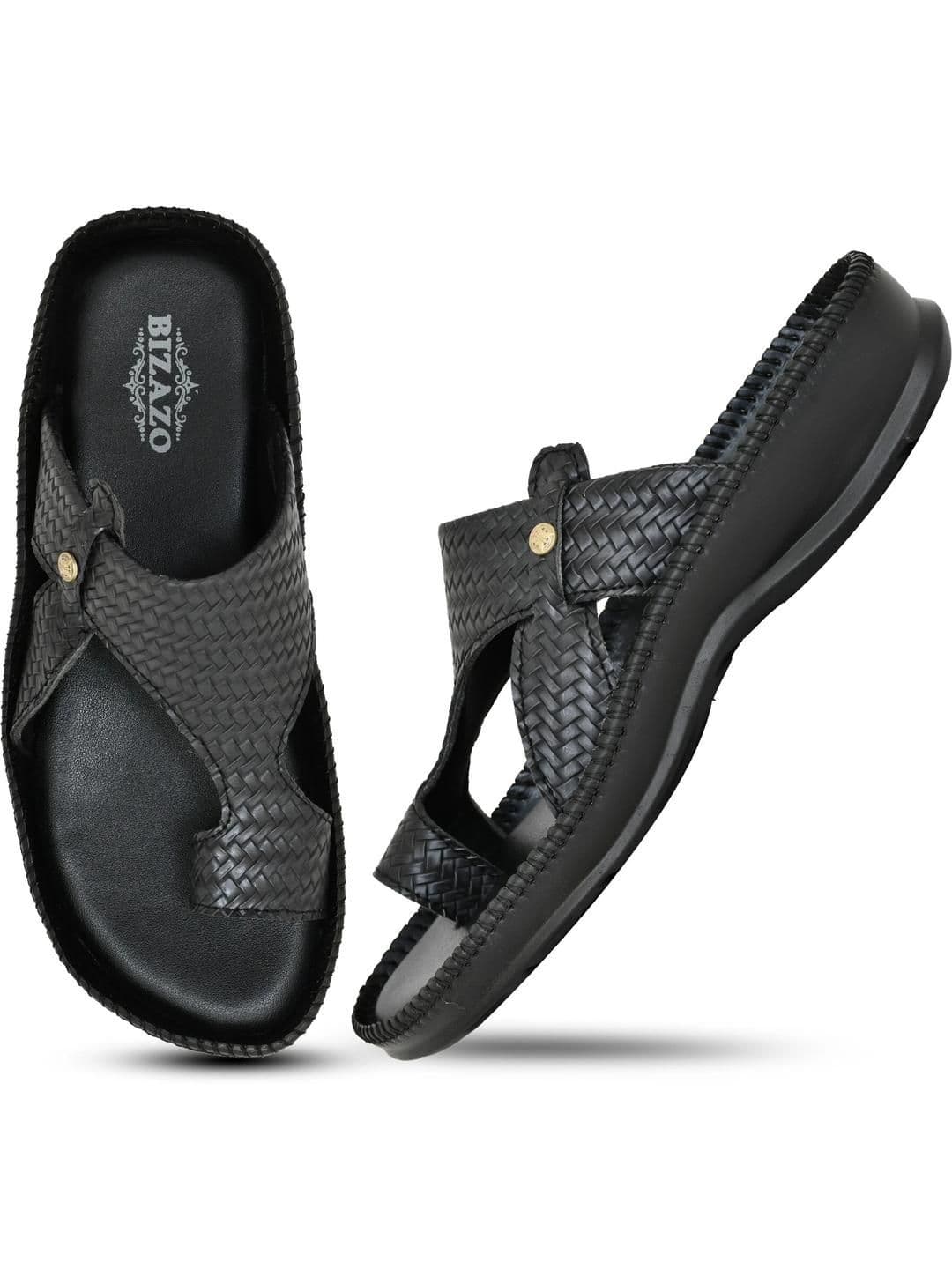 Bizazo Men Tan Flip Flops - view 1