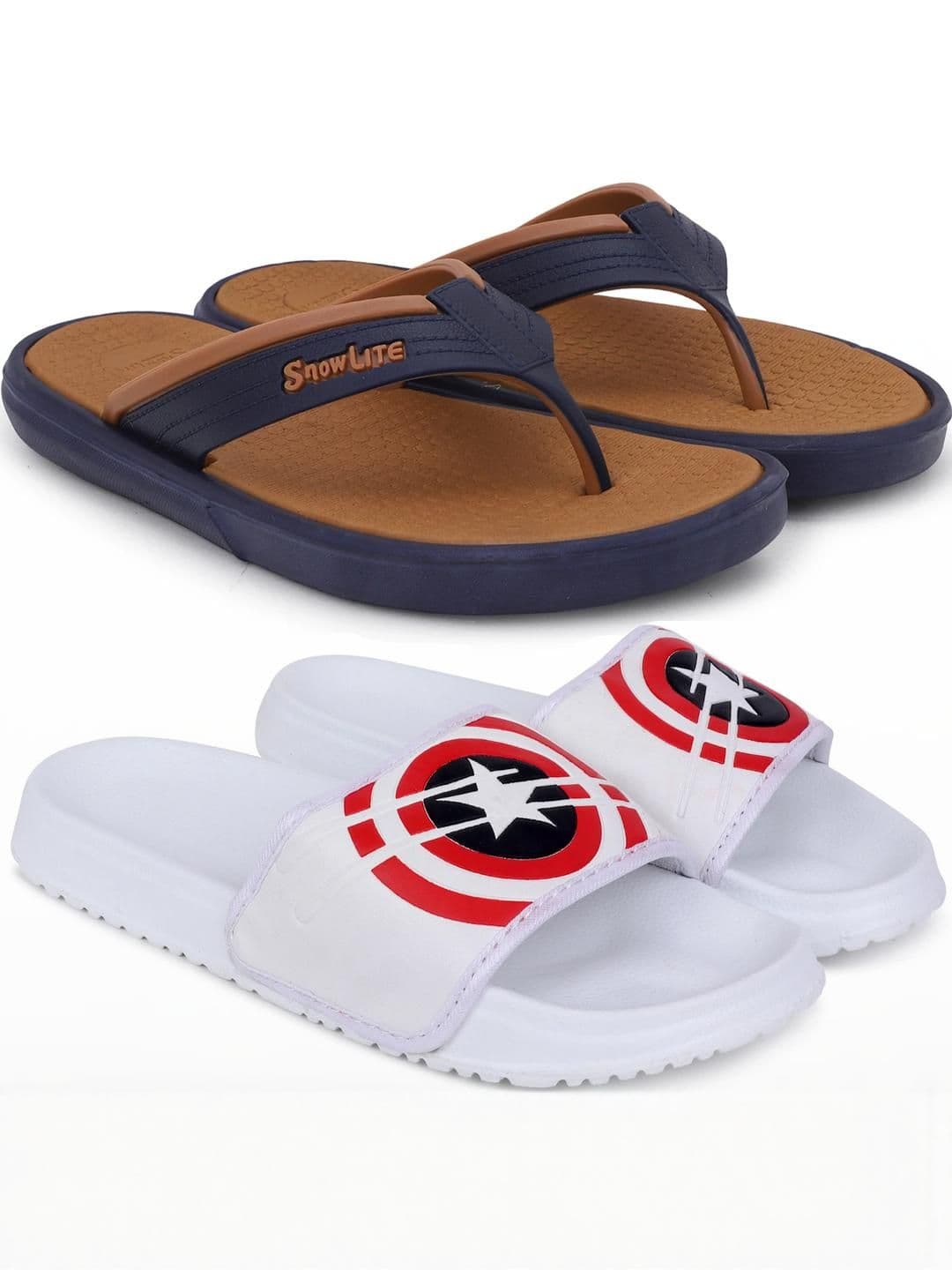 Pampy Angel Men Brown Flip Flops - view 1