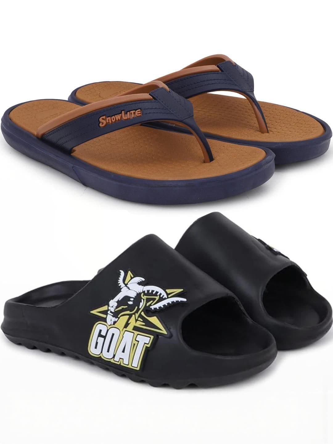 Pampy Angel Men Brown Flip Flops - view 1