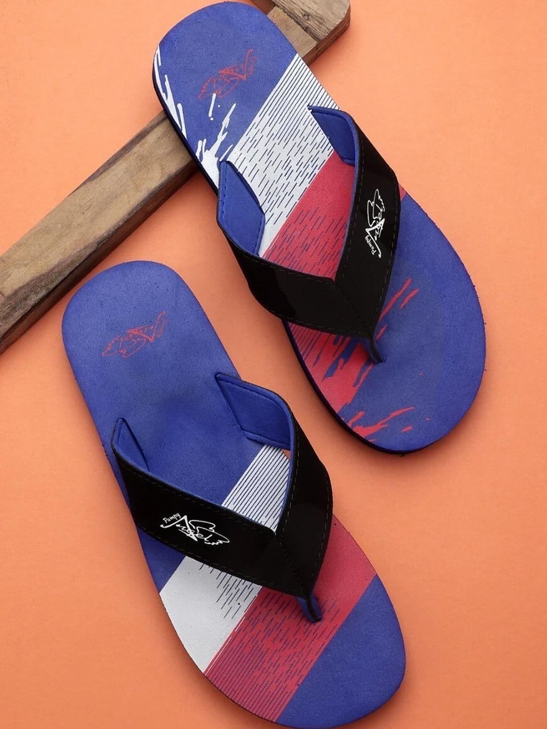 Pampy Angel Men Blue Flip Flops - view 1