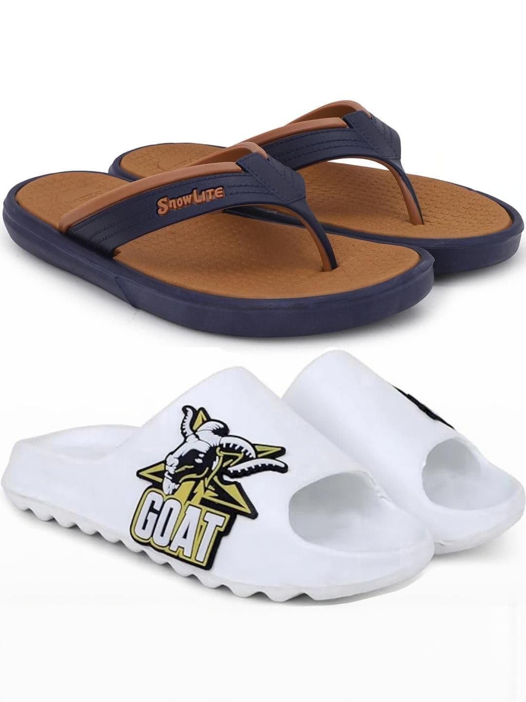 Pampy Angel Men Brown Flip Flops - view 1
